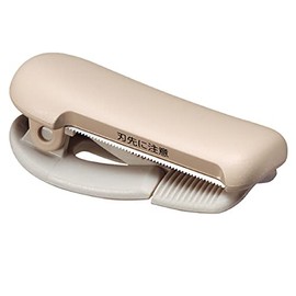 KOKUYO Washi Tape Cutter, Masking Tape Dispenser, Mini Portable Light Cutting, Clip Type (20-25mm, Pastel Brown)