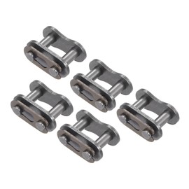 Kozelo 5pcs 08B Roller Chain Link [1/2" Pitch] Chain Master Connector Link Roller for Industrial Machinery Carbon Steel