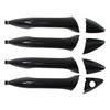 MOTOKU Black Front Rear Exterior Door Handle Kit for Hyundai