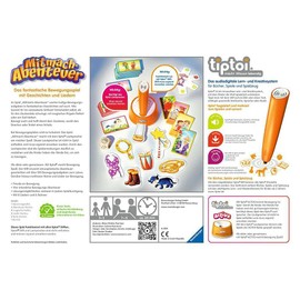 Ravensburger tiptoi Active Game 00076, Participatory Adventure, Movement Game from 3 Years, with Stories, Beautiful Songs and Funny Rhymes