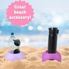 Needzo Assorted Turtleback Beach Coasters, Sand Free Cup Holders for