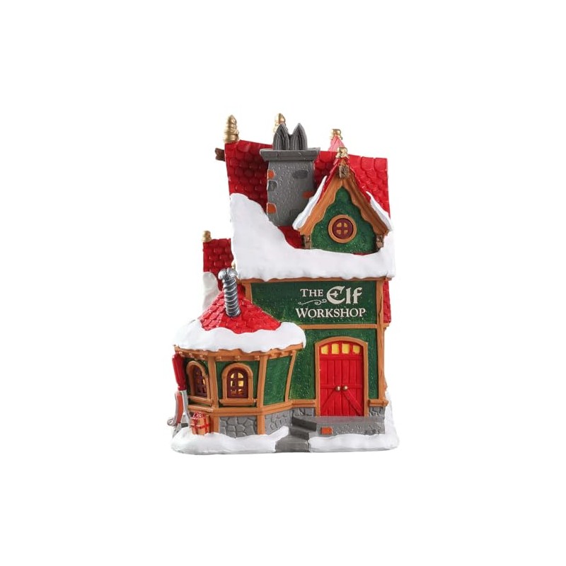 Lemax 75291 Santa's Wonderland Lighted Buildings: The Elf Workshop