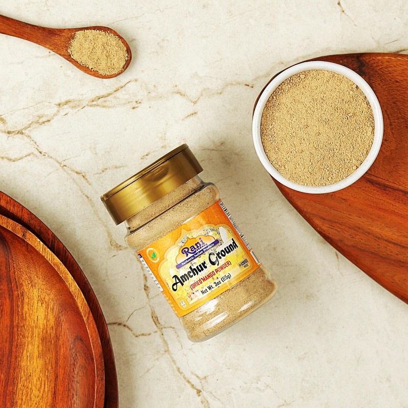 Rani Amchur (Mango) Ground Powder Spice 3oz (85g) PET Jar