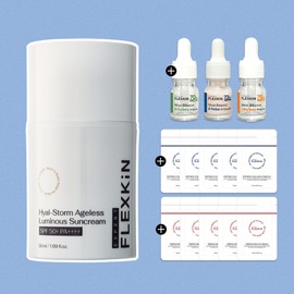 Flexkin Plexkin Hyalstorm Ageless Luminous Sun Cream 50ml Soothing Moisturizing Sunscreen / 플렉스킨 히알스톰 에이지리스 루미너스 선크림 50ml 진정 보습 자외선차단제