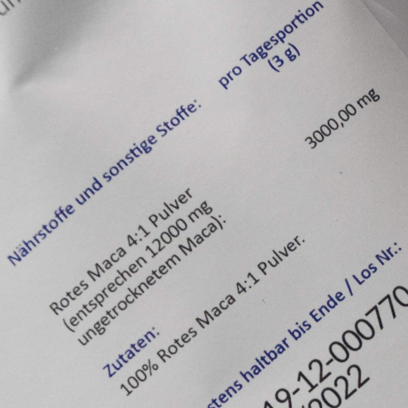 Natur Flair Red Maca Extract Powder - 100% Pure Maca