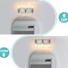 ALAISLYC 3-Light Bathroom Light Fixtures Modern Chrome Vanity Lights for