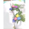 Easter Eggs Spring Napkin Rings & Yellow Flowers table decor