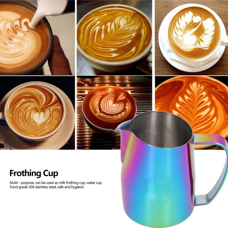 450ml Stainless Steel Coffee Milk Frothing Latte Cup Pitcher Jug