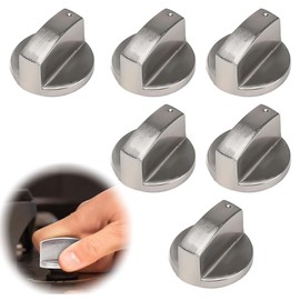 Set of 6 Rotary Knobs, 6 mm Gas Hob Knobs, Universal Oven Switch, Gas Hob Knobs, Gas Hob Knobs, Oven Knobs, Control Knobs, Switch, for the Kitchen and Dining Room at Home Rotary Knob