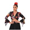 Top Bolero de Tejido elástico, Cruzado y de Mangas con