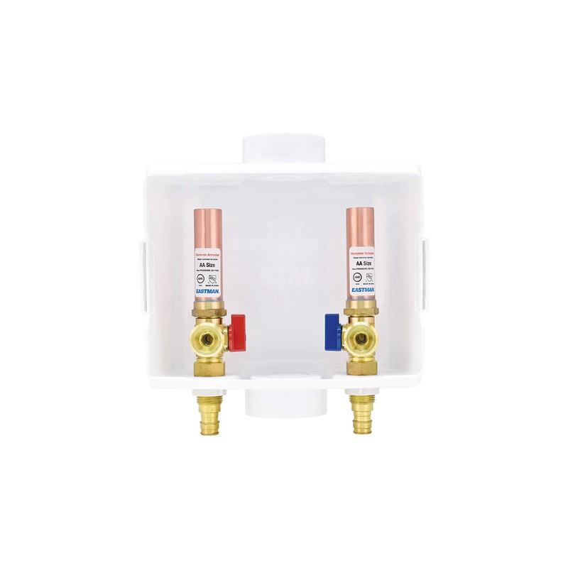 Eastman 1/2 inch Expansion PEX Connection, White Center Drain Washing