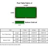 Scott Edward Professional Pool Table Felt fits Standard 7/8/9 Foot