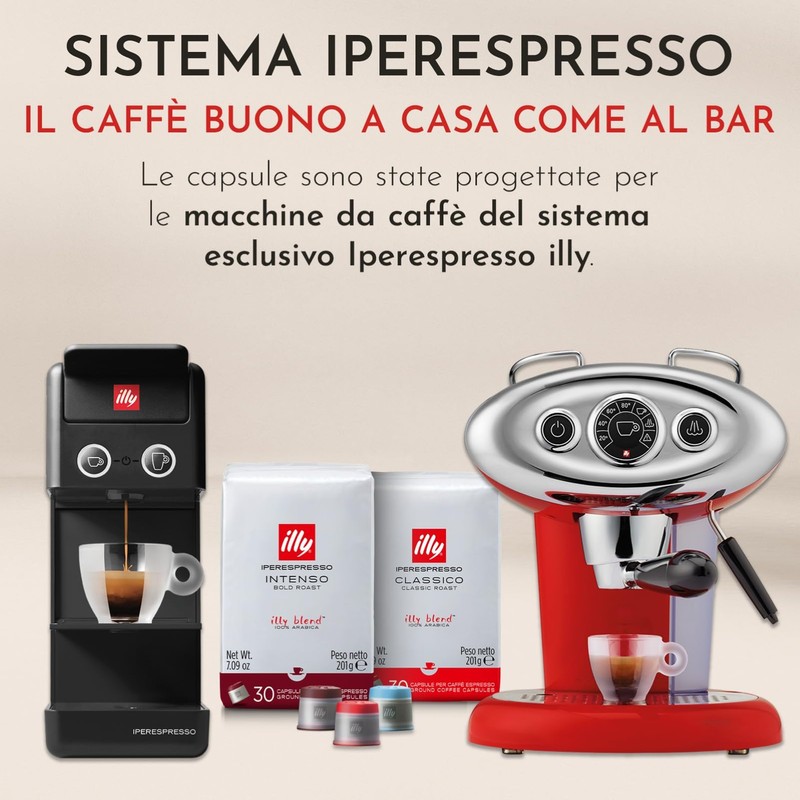illy, Caffè in Capsule Iperespresso CLASSICO, 100% Arabica con Note