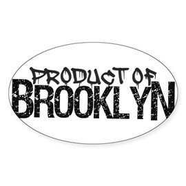 CafePress Product of Brooklyn Sticker Oval Car Bumper Sticker(10-Pack)
