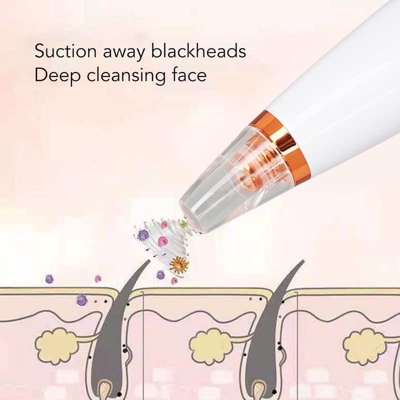 Vacuum Blackhead Machine with 6 Suction Heads 3 Levels Rechargeable