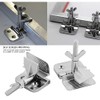 2pcs Silk Screen Printing Hinge Clamps Table Metal Frame Hinge