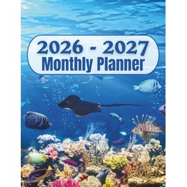 Two Year Monthly Planner: January 2026 through December 2027 with Inspirational Quotes and Holidays