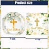 Yorcocek 40PCS God Bless Baptism Tableware Set