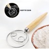 Professional dough whisk, bread dough whisk, dough whisk, double holes,