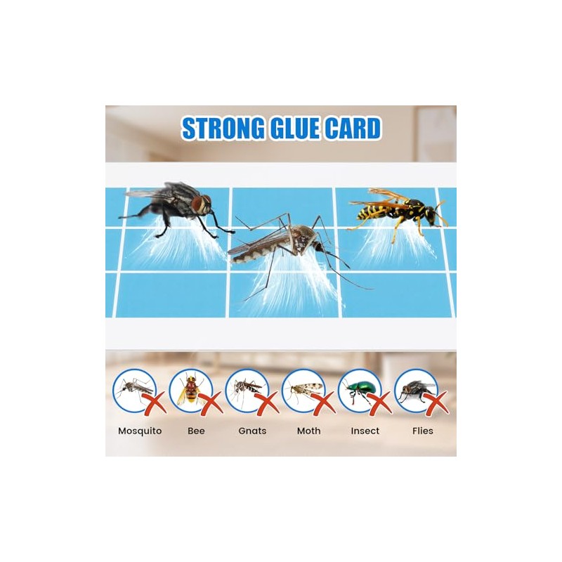 Qualirey 30 Pack UV Flying Insect Trap Refill Compatible with