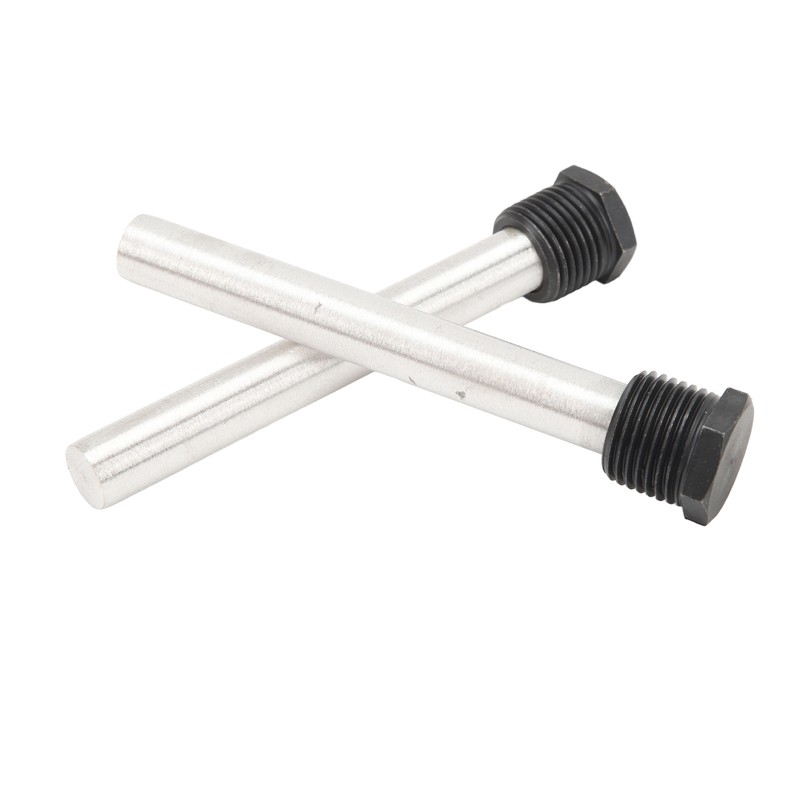 2 Pcs Water Heater Anode Rods 1/2in NPT Thread Magnesium