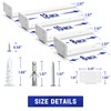 Goovilla Shelf Bracket, Heavy Duty Floating Shelf Brackets 10 inch