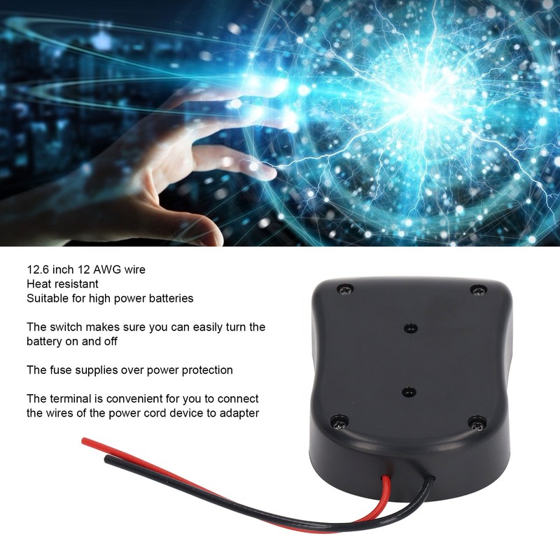 Battery Adapter Converter Kit 12AWG Wire Dock Power Connector with