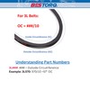 BESTORQ 3L285 V-Belt, Classic Wrapped Rubber X3 V-Belt, Black, 28.5"