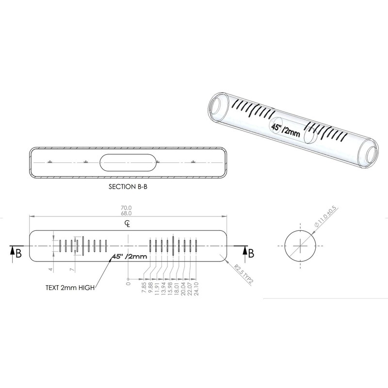 Replacement Level Glass Vial, Spirit Bubble Level, no Nib, Accurate,