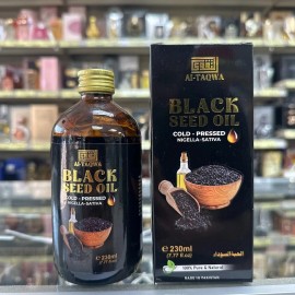 Al Taqwa Cold Pressed Black Seed Oil 100% Pure Natural Nigella Sativa  230mL (7.77fl oz)