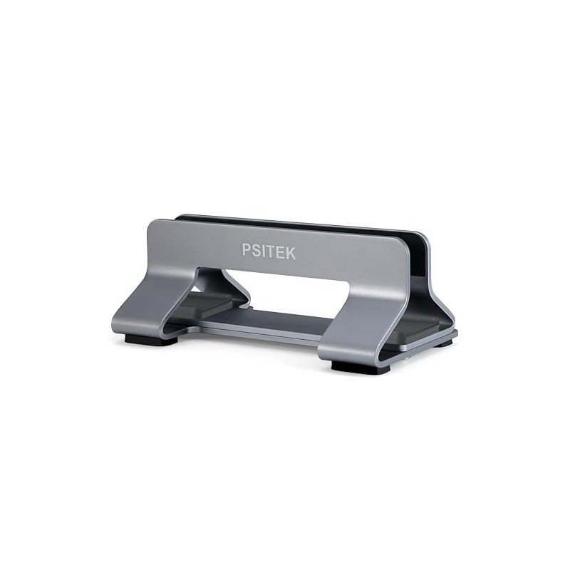 Psitek Adjustable Aluminum Vertical Laptop Stand Dock Holder