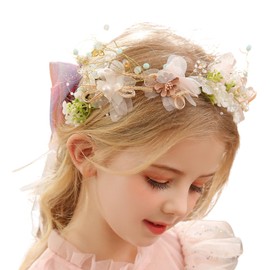 [MajuMaju] Hair Accessory Piano Recital Headdress Girls Children Handmade Handmade Arrangement Hair Ornament (C) (PHD20)