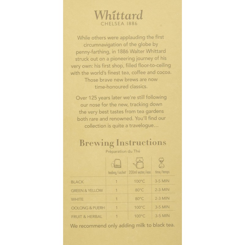 Whittard of Chelsea Golden Camomile Tag and Envelope (Pack of