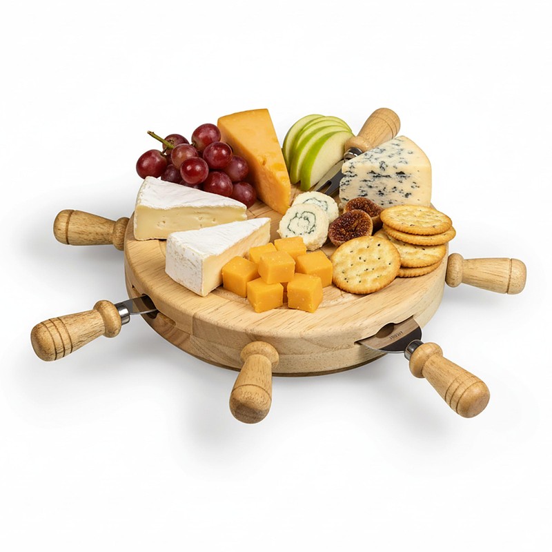PICNIC TIME Mariner Cheese Board and Knife Set, Novelty Charcuterie