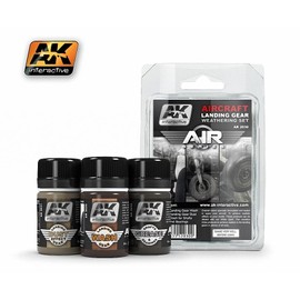 AK-2030 AK Interactive Landing Gear Weathering Set 35 ml