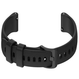 Verbstel Silicone Watch Bands Quick Release Premium Soft Rubber Replacement Straps for Men and Women 18mm 20mm 22mm (22MM, White/Black)