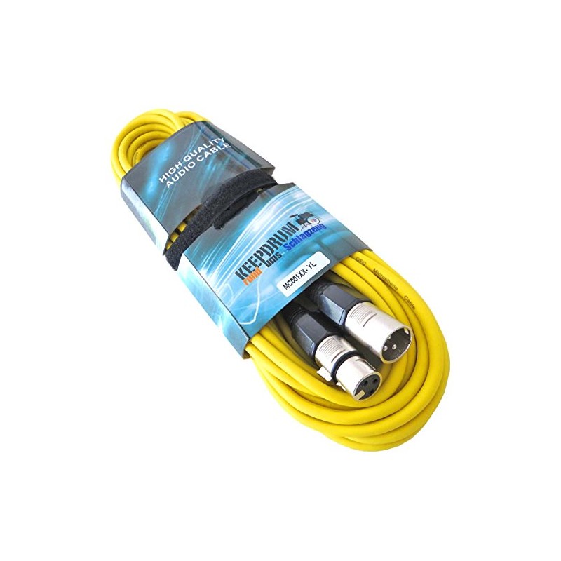 keepdrum MC-001XX YW Microphone Cable XLR 6 m Yellow +
