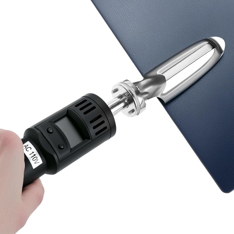 QWORK Electric Leather Iron, 80W Mini Iron with Adjustable 50~300°C