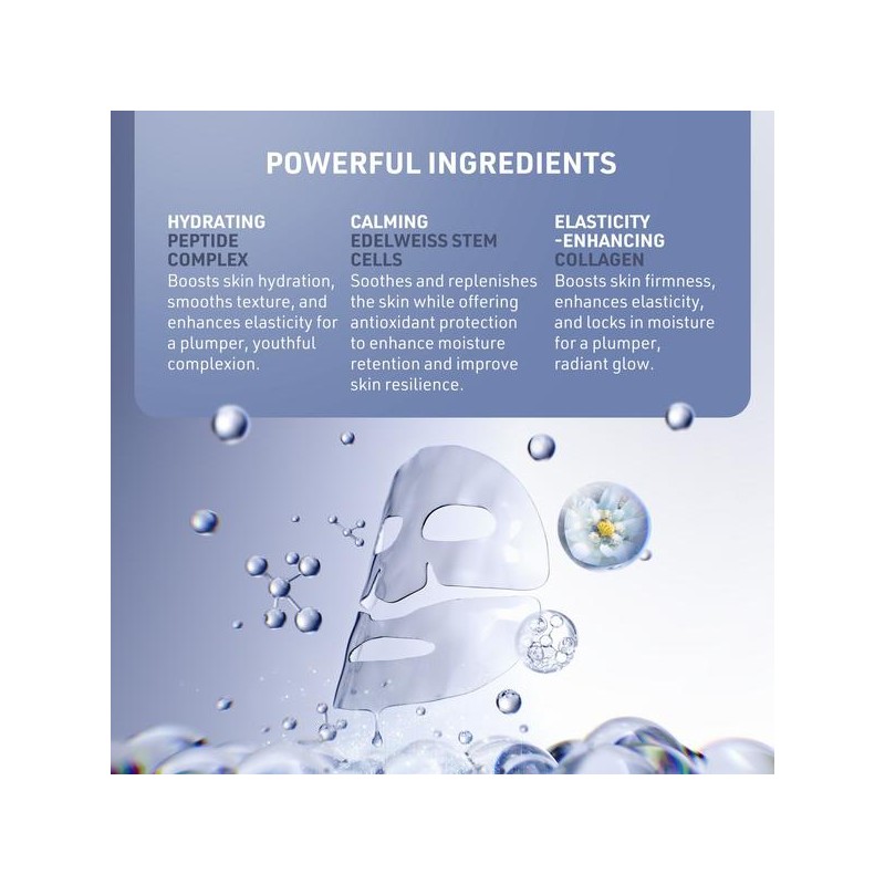 FOREO FAQ Glass Skin Collagen Hydrogel Face Mask 5 Pack