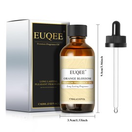 EUQEE Orange Blossom Fragrance Oils, 2.02 Fl oz/60ml Essential Oils with Glass Dropper for Diffusers, Soap Candle Making, Aromatherapy