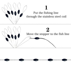 YOTO 1320 Pieces Rubber Bobber Stops,6 in 1 Float Sinker Stopper,Oval Shape Weight Stops Available