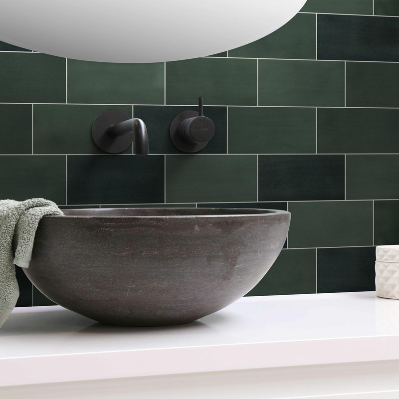 SUNWINGS 100-Sheet Subway Peel and Stick Backsplash Tile, 6" x