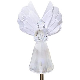 Florals Solar Fiber Optic Wings Angel, Garden Decor Stake Color Changing Yard LED Light