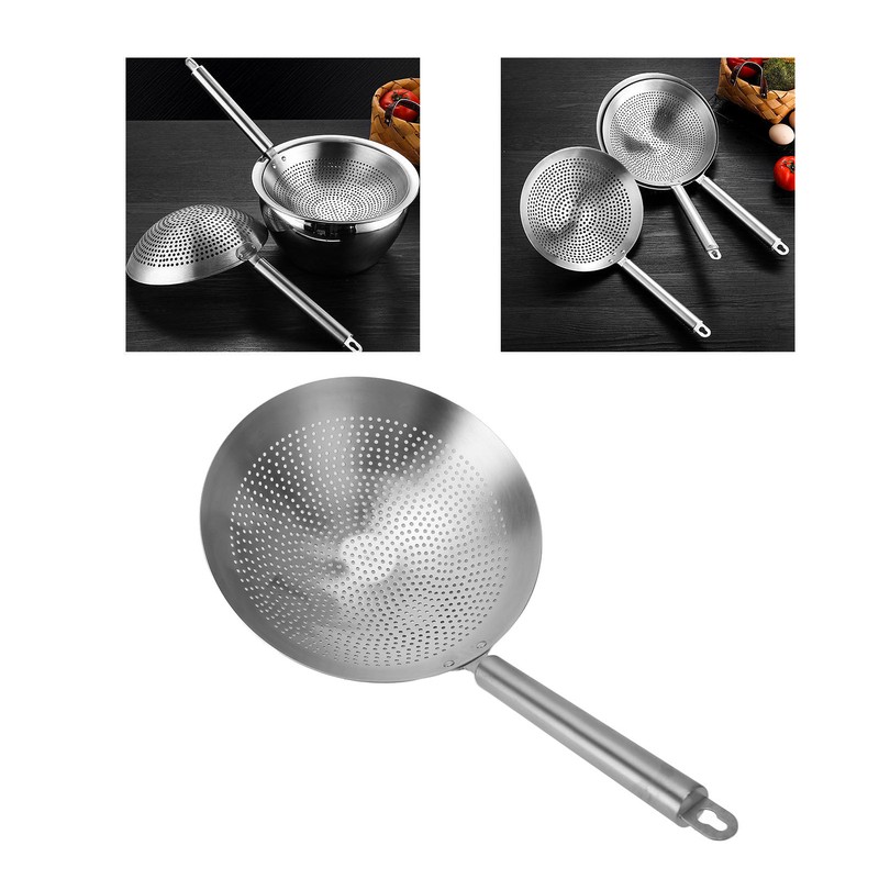 Colander Spoon 3mm Aperture 304 Stainless Steel Fine Filter Comfortable