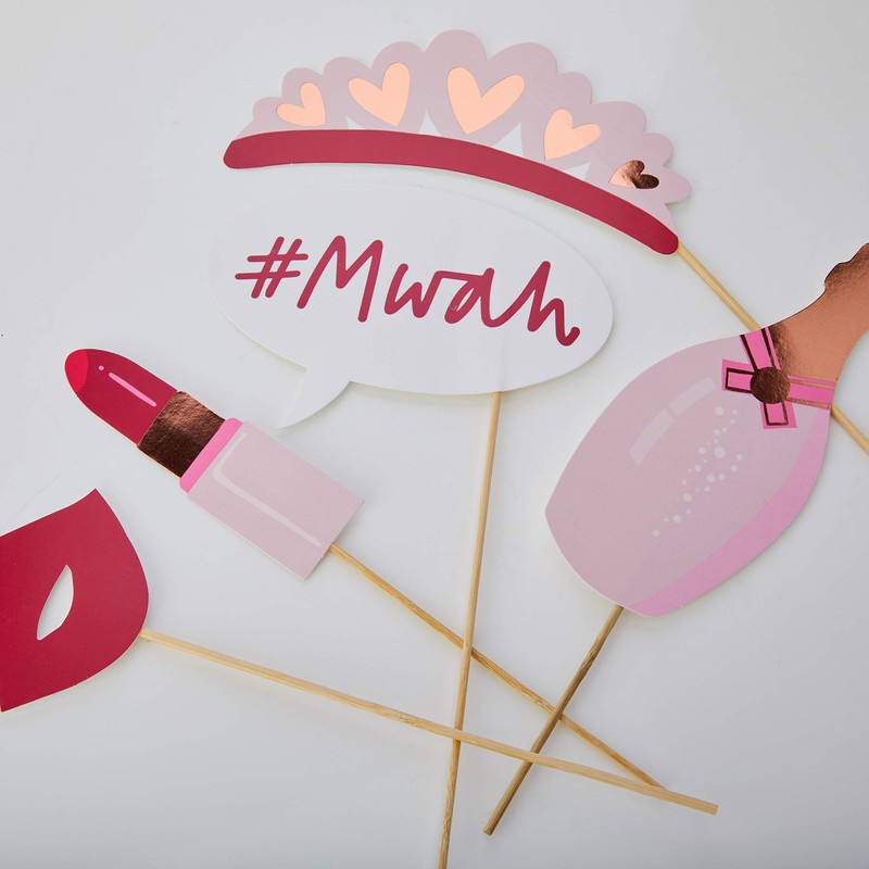 Hen Do Crew Hen Party Rose Gold Selfie Photo Booth