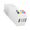 4Pcs Ink Cartridge Set Lengthen Refill Inkjet Printer Replacement Magenta