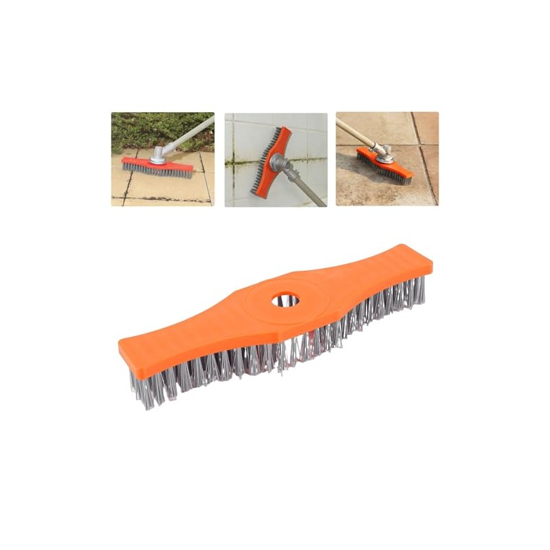 Heavy Duty Nylon Cleaning Brush with 5 Interchangeable Heads for