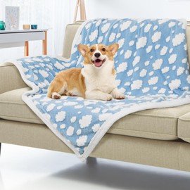 Due Felice Dog Blanket for Small Medium Large Dogs Fleece Cat Blankets for Indoor Cats Washable Fluffy Pet Bed Blanket Furniture Sofa Couch Cover Protector