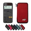 Casio fx-85DE X including a WYNGS protective case in Red