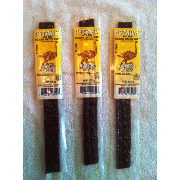 Wild Game Beef Jerky- Ostrich Jerky 3 Pack